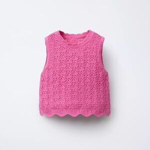 Zara Pink Knit Tank and Pants Set